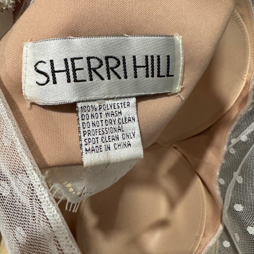 Sherri Hill Blush Pink Lace Two-Piece Set - Picture 4 of 6